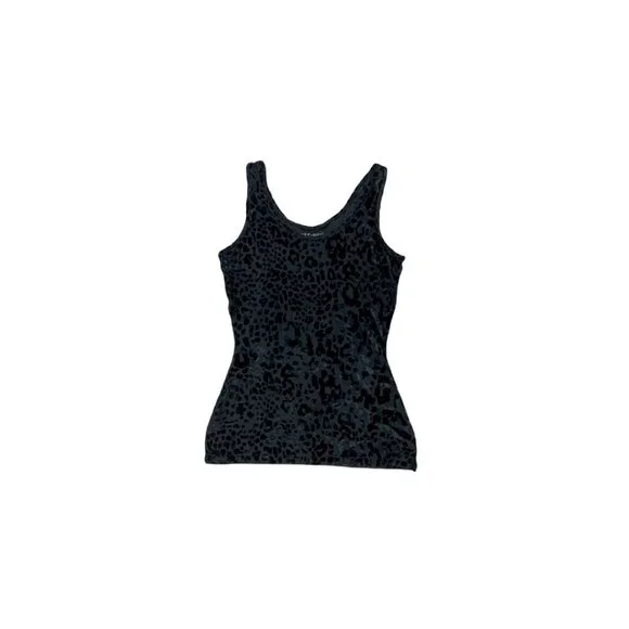 Teez-Her Black Tank Top Animal Print Women’s Medium - Picture 6 of 6
